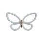 White Metal Butterflies 3D μεταλλικές Ango 24006