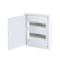 FLUSH MOUNTING 24 MODULES 2 ROWS WHITE DOOR ACA 282U24AW