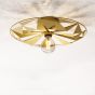 Μεταλλική Πλαφονιέρα Οροφής 42.5cm 1xE27 Χρυσό χρώμα Eglo Castanuelo 43599