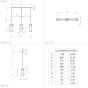 Φωτιστικό Κρεμαστό Τρίφωτο L800xB100xH1100mm 3xE27 Μέταλλο Μαύρο-Ξύλο Φυσικό Eglo Nafferton 43744