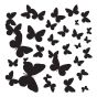 Butterflies Silhouettes αυτοκόλλητα τοίχου βινυλίου M Ango 54110