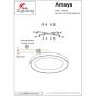 SE LED 80 AMAYA CELING COPPER HOMELIGHTING 77-8162