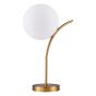 SE21-GM-25 SCEPTRE GOLD MATT TABLE LAMP OPAL GLASS Γ3 HOMELIGHTING 77-8272