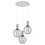 SE21-NM-4-3BL-GR12 ADEPT FLEX Nickel Matt Pendant Black Metal Grid+ HOMELIGHTING 77-8920