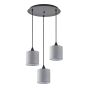 SE21-BL-B10-BL3-SH2 ADEPT PENDANT Grey Shade Pendant+ HOMELIGHTING 77-9019