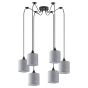 SE21-BL-B10-BL6-SH2 ADEPT PENDANT Grey Shade Pendant + HOMELIGHTING 77-9025