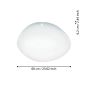 Πλαφονιέρα Οροφής Λευκή 60xH6,2cm LED RGBW 2700-6500K 1350lm Εφαρμογή-Τηλεχειριστήριο Eglo Sileras 900129