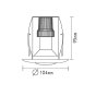 ΣΠΟΤ R50 ΜΑΥΡΟ RAL C0026 ACA AC.045R50BMS