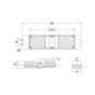 LED MODULE 60W 6.000K 6.900LM 90? 50.000HRS IP66 230V AC ACA FORT6060SY