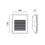 ΓΥΨΙΝΟ TRIMLESS Φ/Σ EVE ΕΜΜΕΣΟΥ ΦΩΤΙΣΜΟΥ MR11 12V  ACA G8001MR