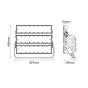 LED HIGH POWER FLOOD LUMINAIRE 720W, 111600LM, 5000K, 20°, 230V AC, IP66, IK10 ACA GLAD7205020