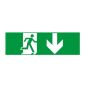 ARROW DOWN STICKER FOR EXIT/EMERGENCY LIGHTING ACA HAP2