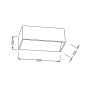 ΕΠΙΤΟΙΧ.Φ/Σ LED ΜΑΥΡΟ UPDOWN PARALLEL 2X3W 230V 3000K 30000h NEPHELE ACA L35037LBK