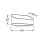 ΕΠΙΤΟΙΧΙΟ Φ/Σ LED ΜΑΥΡΟ UP-DOWN 1X3W 230V 3000K 30000hrs NEPHELE ACA L35039BK