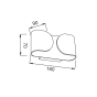 ΛΕΥΚΗ ΑΠΛΙΚΑ LED ΕΜΜΕΣΟΥ ΦΩΤ. 2X3W 230V 4000K 25000hrs NEPHELE ACA L350494