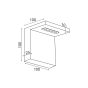 Φ/Σ LED UPSIDE TETRIS ΧΡ.ΞΥΛΟ 4W 230V 3000K30000h 10X10X10CM TETRIS ACA L36291WD