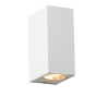 GU10 WALL LUMINAIRE 230V AC MATT WHITE IP65 MAX.2X35W ACA LG2204GU10W