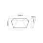 LED SMD WALL LUMINAIRE 10W 400LM 120° 230V AC 3.000K DARK GREY CRI80 IP65 30.000HRS ACA LG8203G