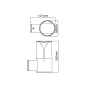 E27 WALL LUMINAIRE 230V AC DARK GREY IP54 MAX.23W ACA LG8304G