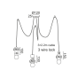 ΚΡΕΜΑΣΤΟ Φ/Σ 3ΧΕ27 ΞΥΛΟ+ΔΕΡΜΑ D6(3)XH220CM MEMPHIS ACA OD783P80