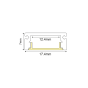 MINI ΠΡΟΦΙΛ ΑΛΟΥΜΙΝΙΟΥ ΜΕ ΟΠΑΛ ΚΑΛΛΥΜΑ 2m/pc ACA P109U