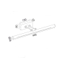 ΕΠΙΤΟΙΧΟ Φ/Σ LED 12W 3000K 780LM ΧΡΩΜΙΟ ΜΕΤ/ΚΟ IP44 50X6X19CM RIO ACA PN10LEDW50CH