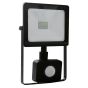 BLACK SENSOR LED SMD FLOOD LUMINAIRE IP66 10W 3000K 800Lm 230V RA80 ACA Q1030S