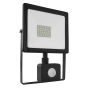 BLACK SENSOR LED SMD FLOOD LUMINAIRE IP66 30W 4000K 2550Lm 230V RA80 ACA Q3040S