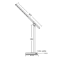 ΕΠΙΤΡΑΠΕΖΙΟ Φ/Σ LED 7W ΜΑΥΡΟ CCT 300LM DIMMABLE+TOUCH SWITCH+USB CHARGER DEGAS ACA SF1816LEDB