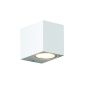 GU10 WALL LUMINAIRE PLASTIC 230V AC WHITE IP65 MAX 3W LED ACA SL8110GU10W