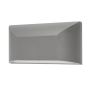 LED WALL RECTANGLE LUMINAIRE GREY 230V AC IP65 6W 3000K 350LM RA80 ACA SLIM22