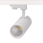 SAND WHITE LED TRACK LUMINAIRE 27W 4000K 3-PHASE 36° 3150LM 230V AC Ra80 Φ74*170MM 5YRS ACA SOLINE2740W4