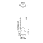 ΚΡΕΜΑΣΤΟ ΦΩΤΙΣΤΙΚΟ 1ΧΕ27 ΤΣΙΜΕΝΤΟ Φ12xH13cm BELFAST ACA V351631P