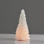 "WHITE XMAS TREE WAX CANDLE", 1  LED ΛΑΜΠ. ΜΠΑΤ. (3xAAA), WW,IP20, φ13.5X23.5cm ACA X0711119