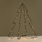 "METAL FOLDABLE TREE", 74 LED ΛΑΜΠ. ΣΕΙΡΑ WW ΑΝΤΑΠ(3.5V)ΣΤΑΘ. ΜΑΥΡΟ ΚΑΛ.IP44 55Χ65CM, 4Μ ΚΑΛ ΤΡΟΦ ACA X07751446