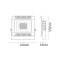 LED FLOOD LIGHT IP66 150W 4000K 13100Lm 230V 4PCS/CART ACA X15040