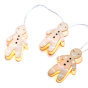 “WOODEN STRING LIGHTS (GINGERBREAD)” ΜΠΙΣΚΟΤΟ 10 LED ΛΑΜΠΑΚ ΣΕΙΡΑ ΜΠΑΤΑΡ(2xΑΑ) ΘΕΡΜΟ ΛΕΥΚΟ IP20 ACA XF10WW2A