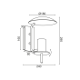 ΕΠΙΤΟΙΧΟ Φ/Σ 1XGU10 ΜΑΥΡΟ ΜΕΤΑΛΛΙΚΟ 18X24X30CM PARACHUTE ACA ZM931W30B