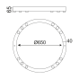 ΟΡΟΦΗΣ Φ/Σ LED 36W COB ΜΑΥΡΟ ΑΛΟΥΜΙΝΙΟ 3000K 3240LM D65ΧΗ6,5CM MAGNETO ACA JNAC36LED65BK