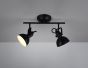 Σποτ Δίφωτη Ράγα 2xE14 Black Mat Trio Lighting Gina R80152032